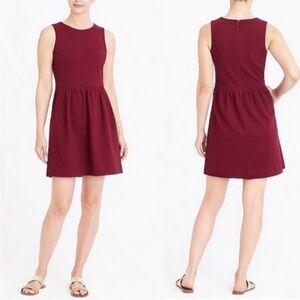 Elegant J. Crew Burgundy Sleeveless Dress